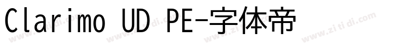 Clarimo UD PE字体转换